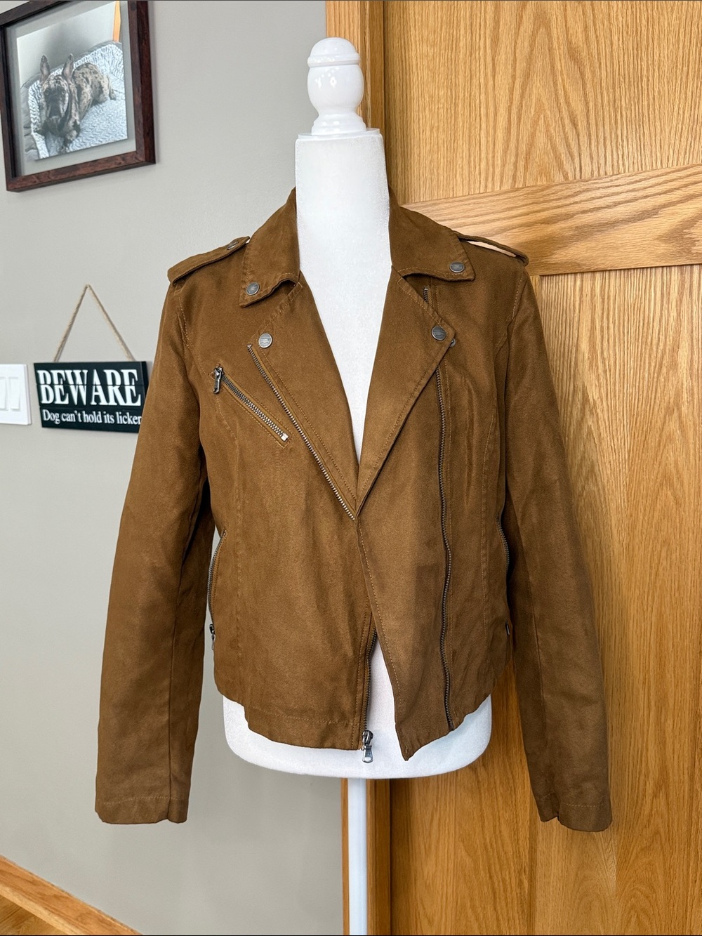 Levi's Brown Suede Bomber Jacket